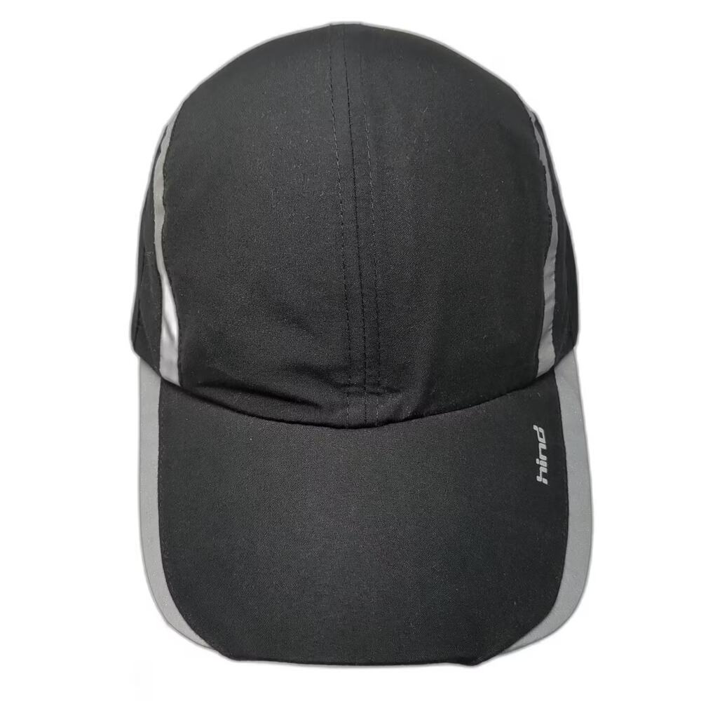 Hind Baseball Cap Black Hat One Size Reflective Performance Running Strapback